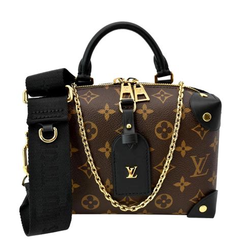 louis vuitton petite malle souple black monogram|Louis Vuitton petite malle bag.